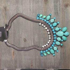 Faux Turquoise Necklace